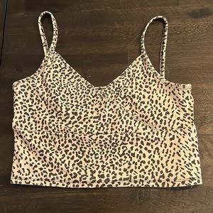Cheetah print tank size medium.
